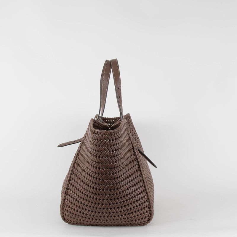 Anya Hinmarch Neeson Brown Leather Tote Bag
