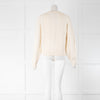 Theory Cream Cable Knit Jumper