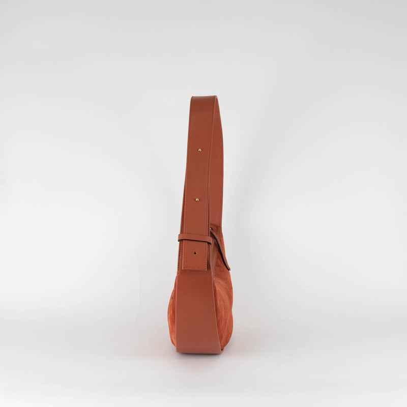NEOUS Orion Burnt Orange Suede Bag