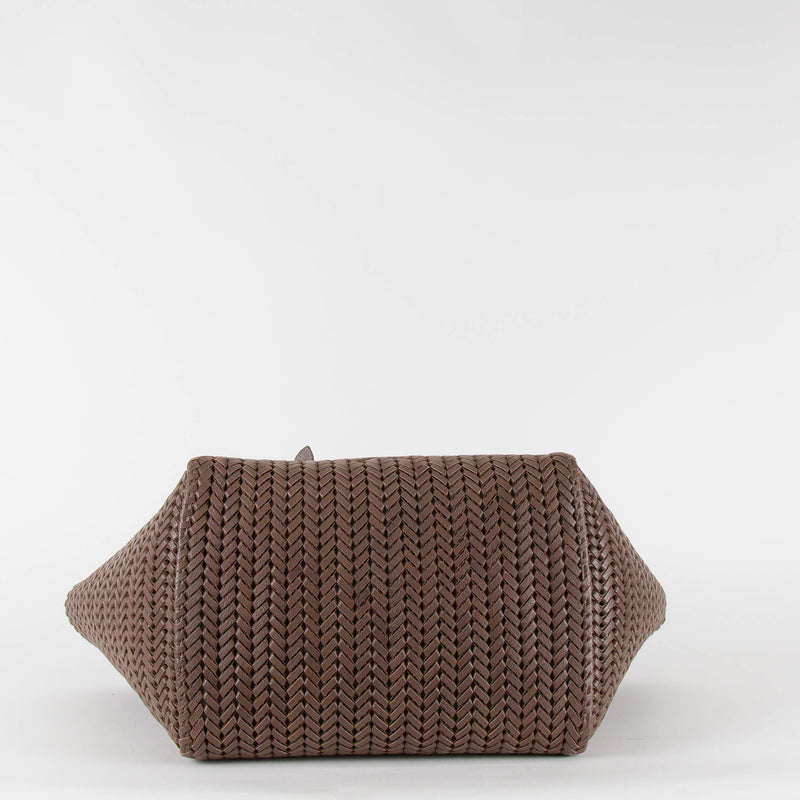Anya Hinmarch Neeson Brown Leather Tote Bag