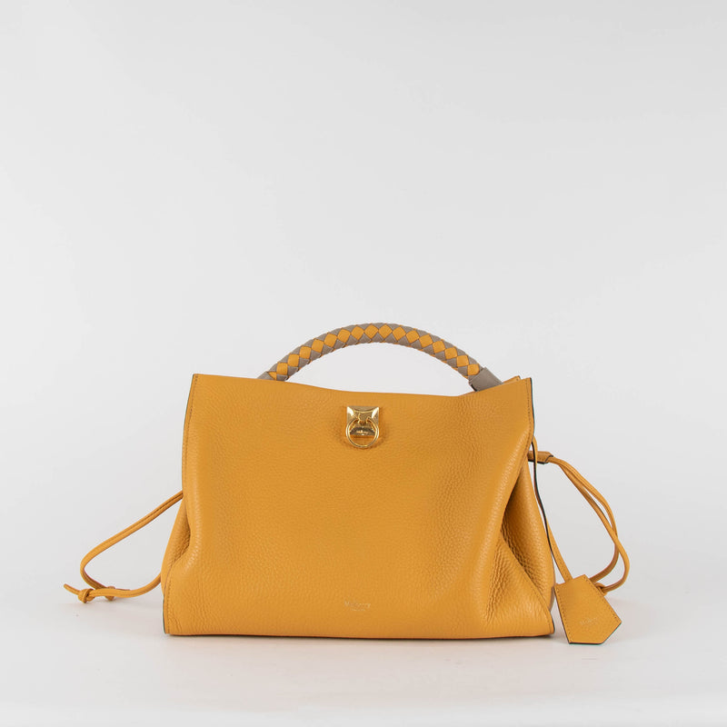 Mulberry Large Mustard Iris Bag With Twilly