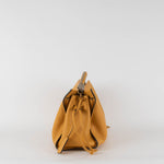 Mulberry Large Mustard Iris Bag With Twilly