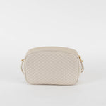 Saint Laurent Off White Quilted Victoire Crossbody Bag