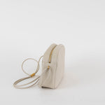 Saint Laurent Off White Quilted Victoire Crossbody Bag