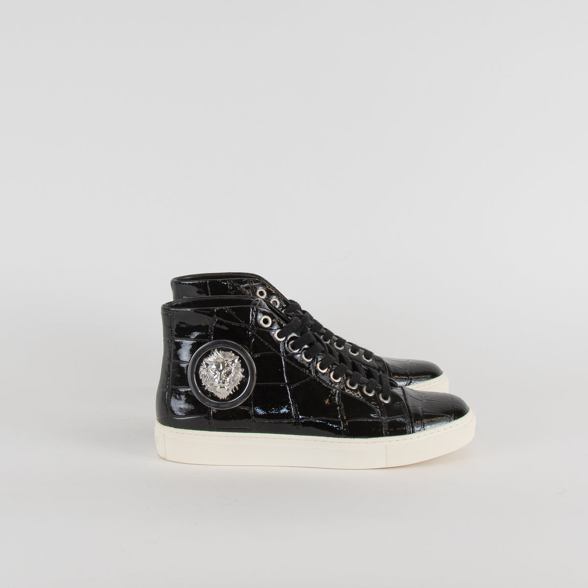 Versus Versace Patent Croc High Top Trainers