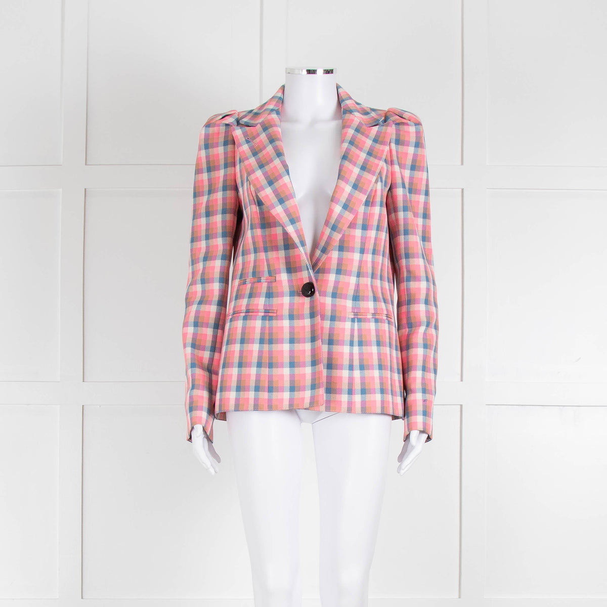 Smythe Pink Multicoloured Check Jacket