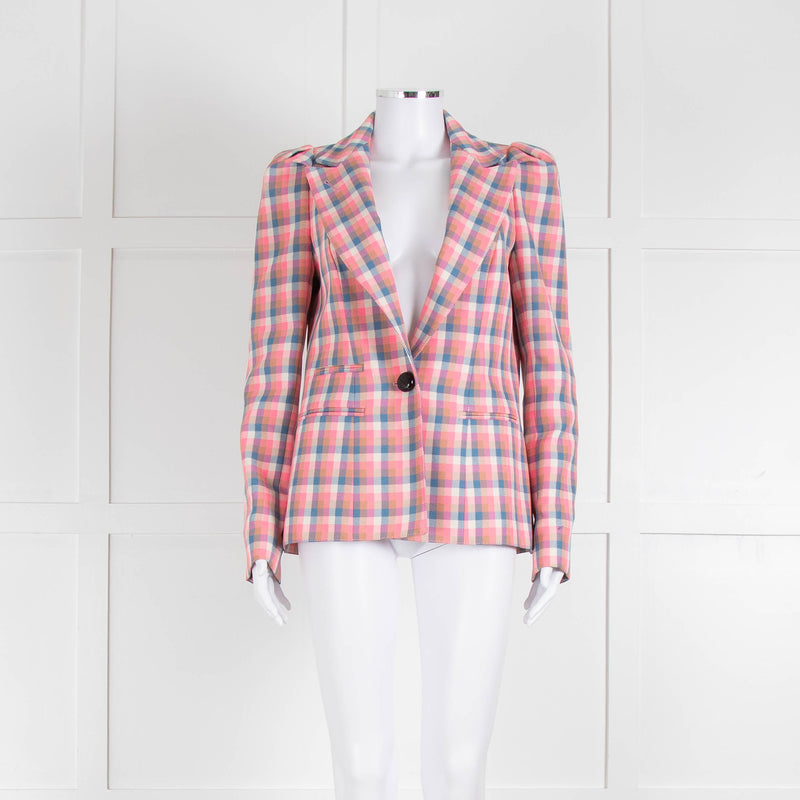 Smythe Pink Multicoloured Check Jacket
