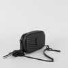 Saint Laurent Black Chevron Mini Lou Camera Bag