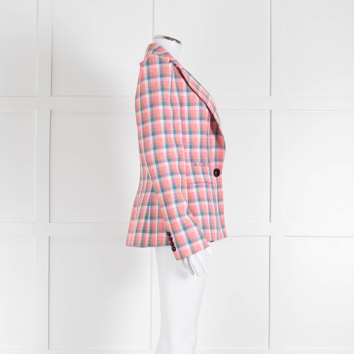 Smythe Pink Multicoloured Check Jacket