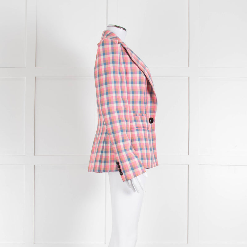 Smythe Pink Multicoloured Check Jacket
