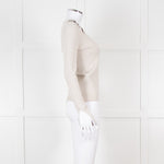 Patrizia Pepe Grey Jumper With Shoulder Chain Detail