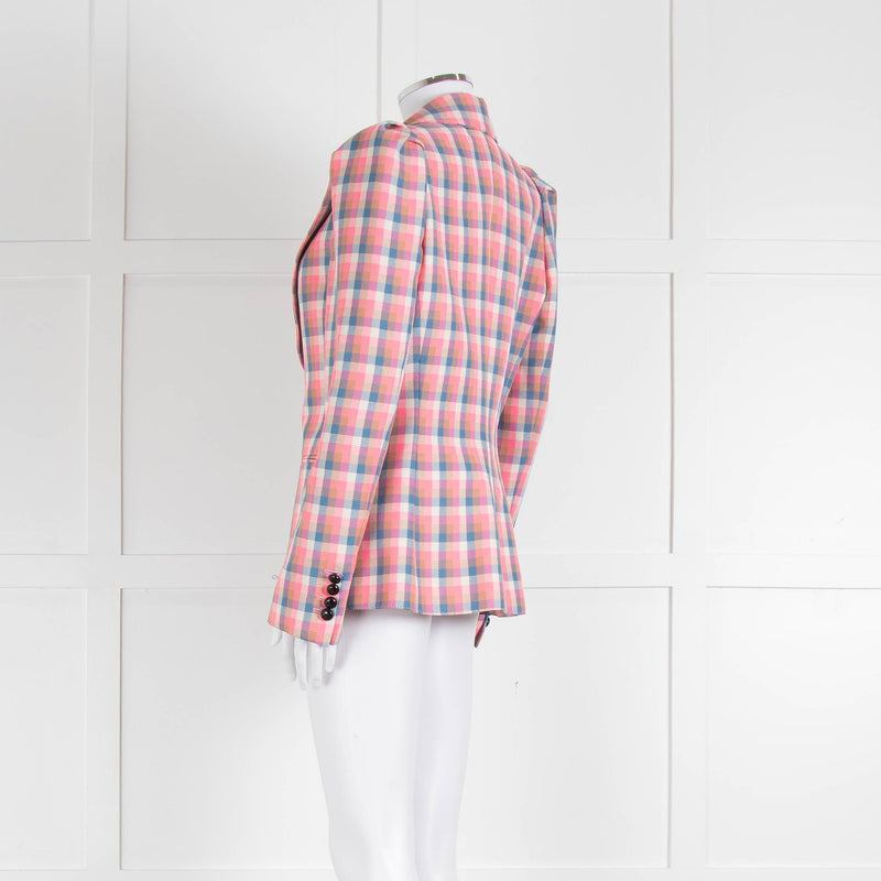 Smythe Pink Multicoloured Check Jacket