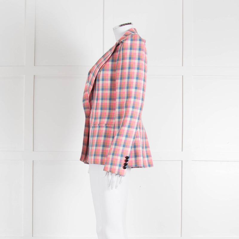 Smythe Pink Multicoloured Check Jacket