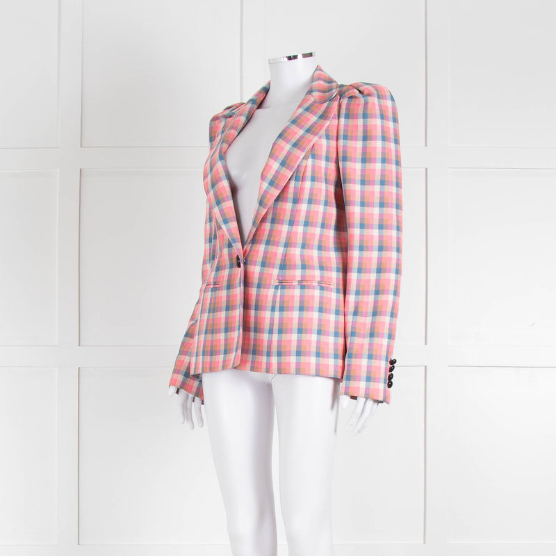 Smythe Pink Multicoloured Check Jacket