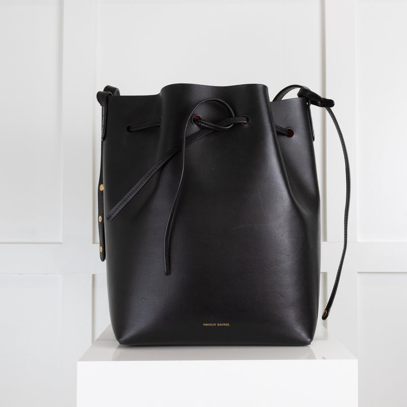 Mansur Gavriel Black Bucket Bag