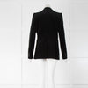 Sportmax Black Velvet Blazer Silk Collar
