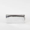 Christian Dior Silver Snakeskin Clutch Bag