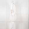 Miss June White Beach Dress with Pastel Embroidery