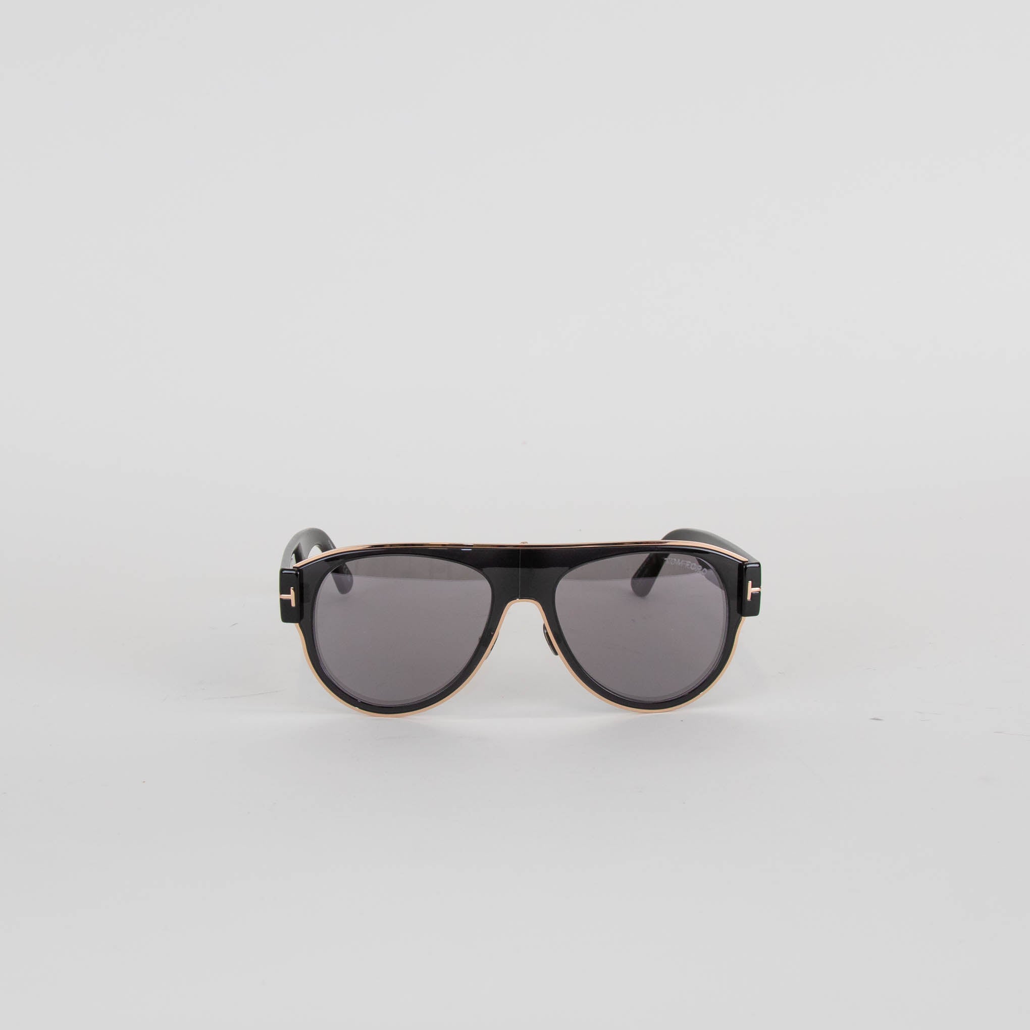 Tom Ford Black Oversized Aviator Sunglasses – Phoenix Style