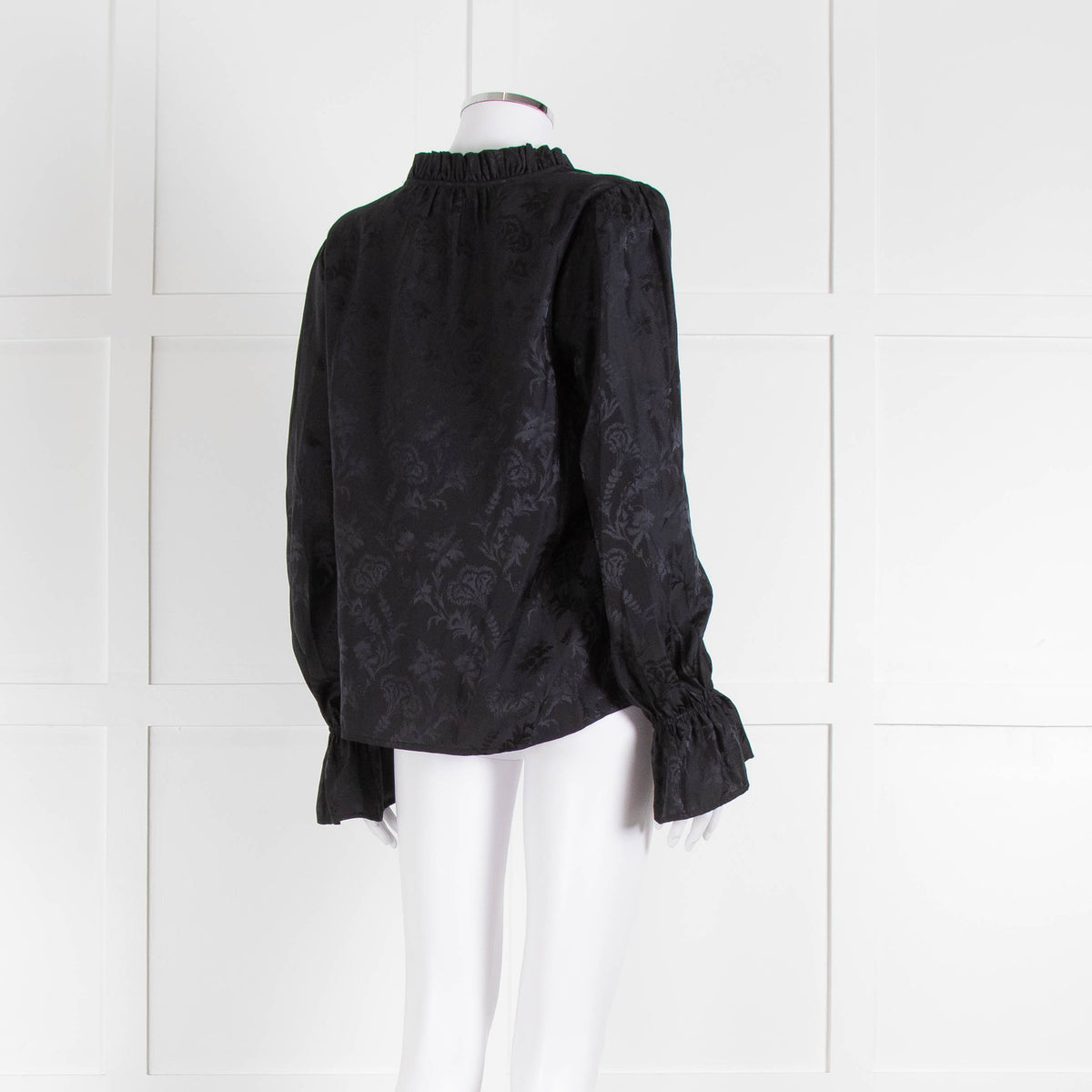 Paige Black Frill Collar Top
