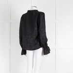 Paige Black Frill Collar Top