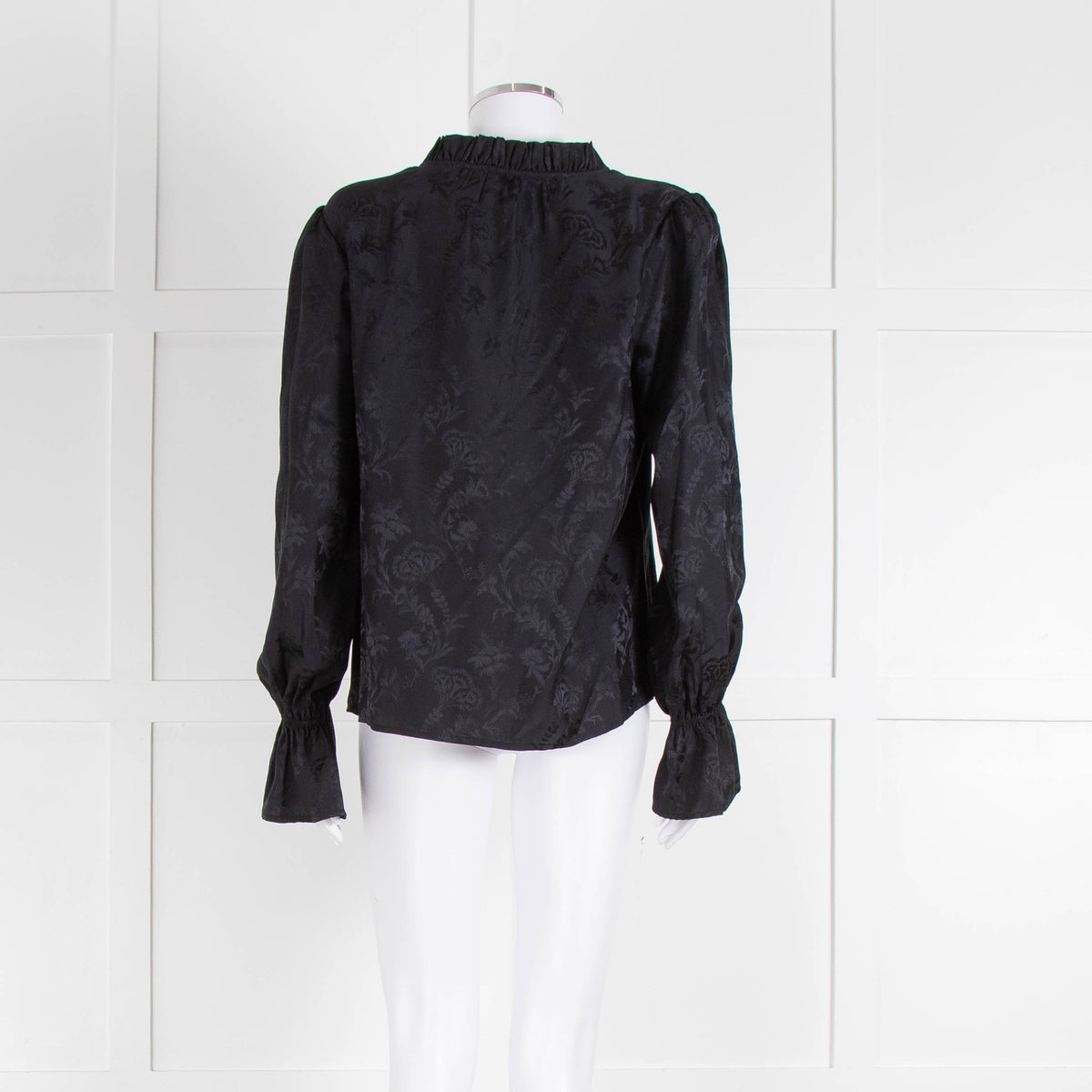 Paige Black Frill Collar Top