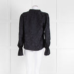 Paige Black Frill Collar Top