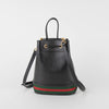 Gucci Black Leather Ophidia Small Bucket Bag