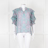 Paul & Joe Sister Turqouise and Pink Paisley Floral Shirt