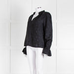 Paige Black Frill Collar Top