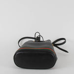 Gucci Black Leather Ophidia Small Bucket Bag