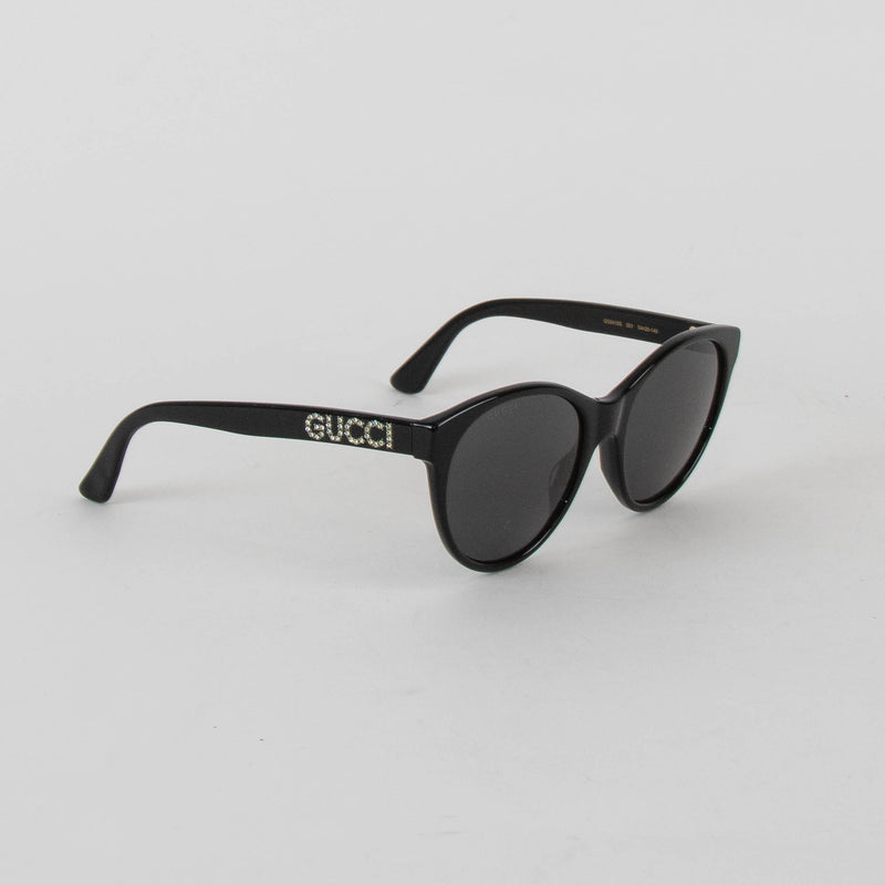 Gucci Black Diamante Logo Sunglasses