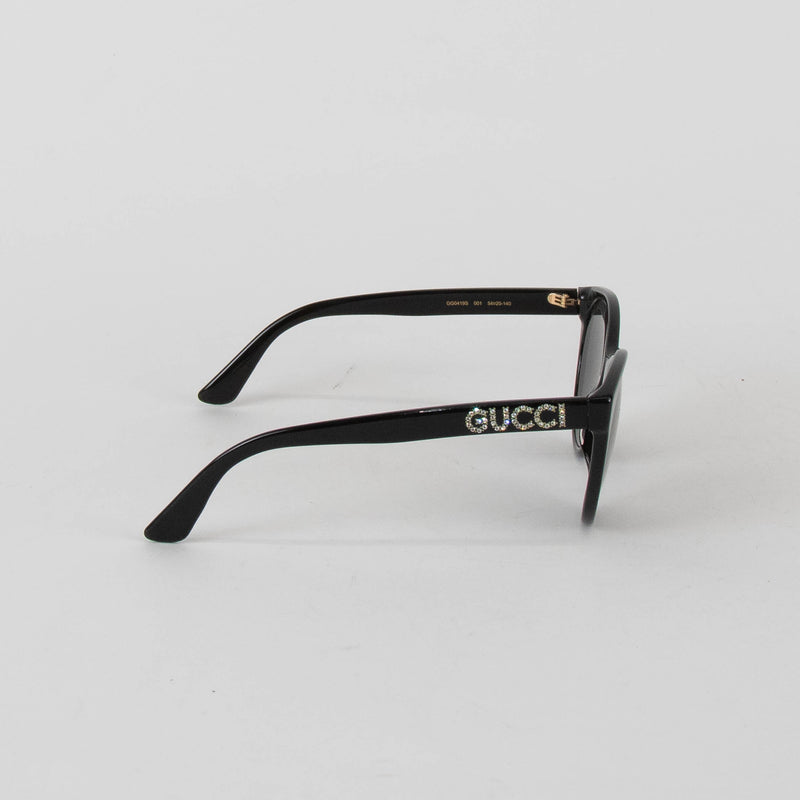 Gucci Black Diamante Logo Sunglasses
