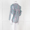 Paul & Joe Sister Turqouise and Pink Paisley Floral Shirt