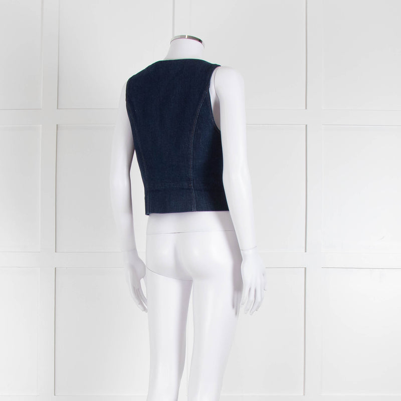 Paige Blue Denim Waistcoat