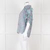 Paul & Joe Sister Turqouise and Pink Paisley Floral Shirt