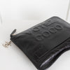 Chanel Black Aged Calfskin Votez Coco Clutch Bag