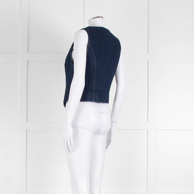 Paige Blue Denim Waistcoat