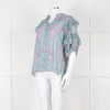 Paul & Joe Sister Turqouise and Pink Paisley Floral Shirt