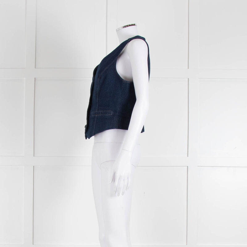 Paige Blue Denim Waistcoat