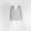 Ralph Lauren Silver Cable Knit Cardigan