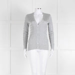 Ralph Lauren Silver Cable Knit Cardigan