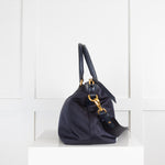 Prada Navy Blue Nylon Tote