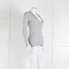 Ralph Lauren Silver Cable Knit Cardigan