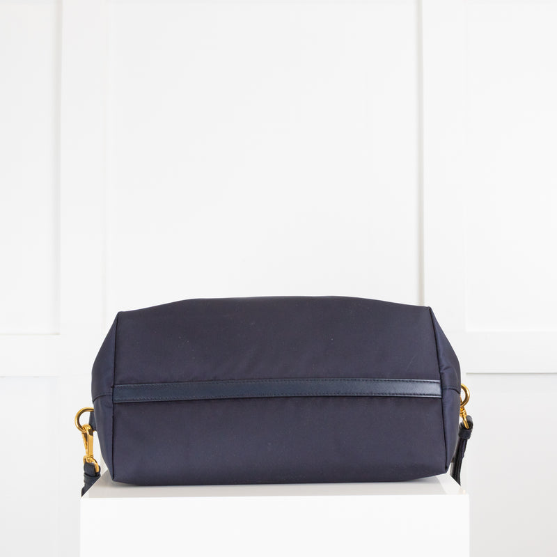 Prada Navy Blue Nylon Tote
