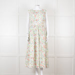 HIGH Wild Flower Print Sleeveless Cotton Dress