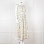 HIGH Wild Flower Print Sleeveless Cotton Dress