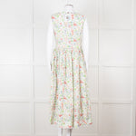 HIGH Wild Flower Print Sleeveless Cotton Dress