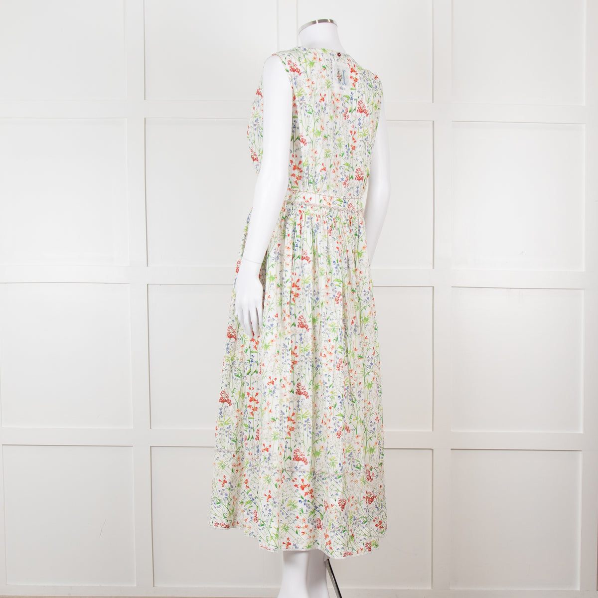 HIGH Wild Flower Print Sleeveless Cotton Dress