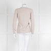 Fabiana Filippi Beige Cashmere Mix Jumper With Silver Bead Detail